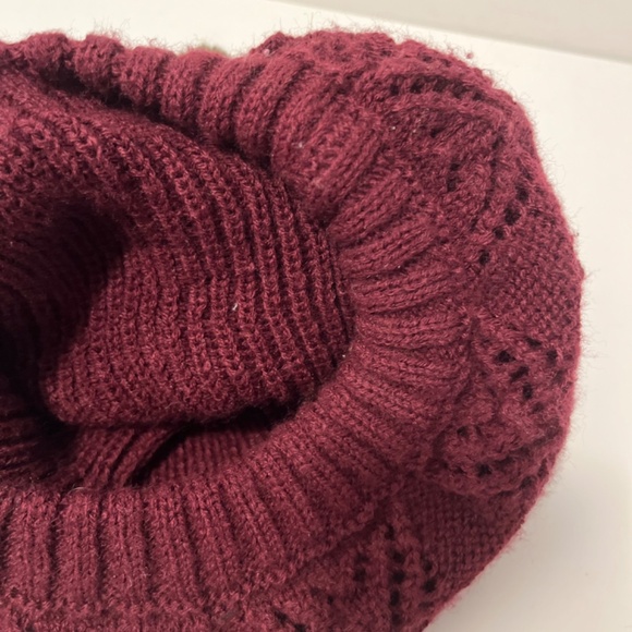 Knitted Beret Amelie bardo with Pompom - Picture 4 of 5